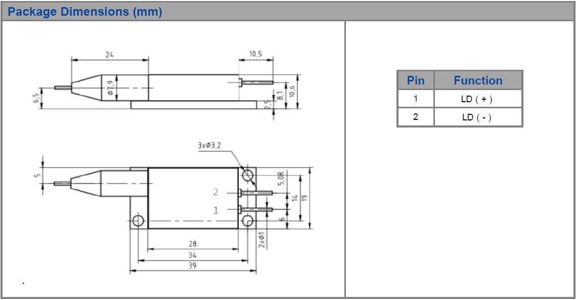 K940FA2RN-20.00W Multi-Single Emitter, 940nm, 20W Fiber Coupled Diode Laser